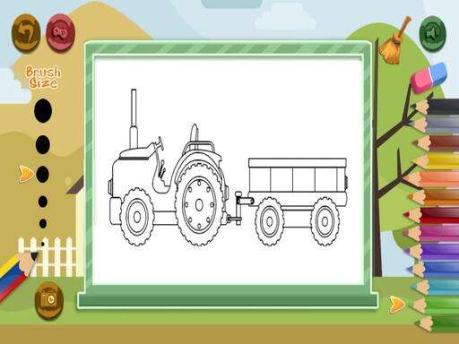 Tractor Coloring Pages Game