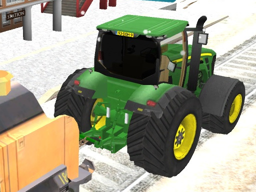 Tractor Towing Train Game
